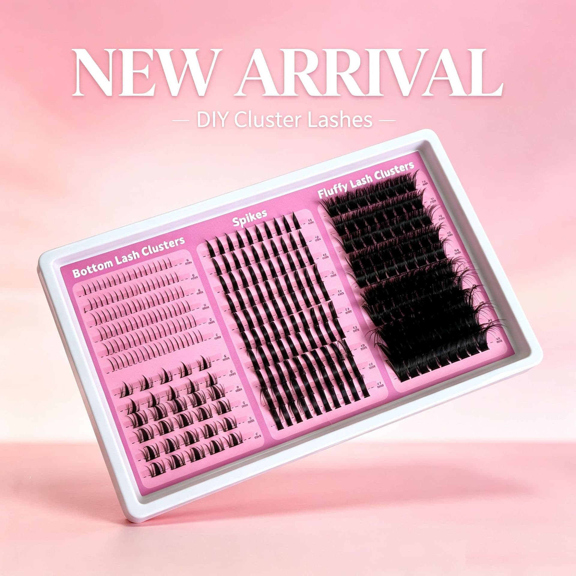 EU/US Cross-border Self-applied Eyelash Extensions Large Volume Spikes Pointed Tip Fairy DIY Segmented Lashes New Style