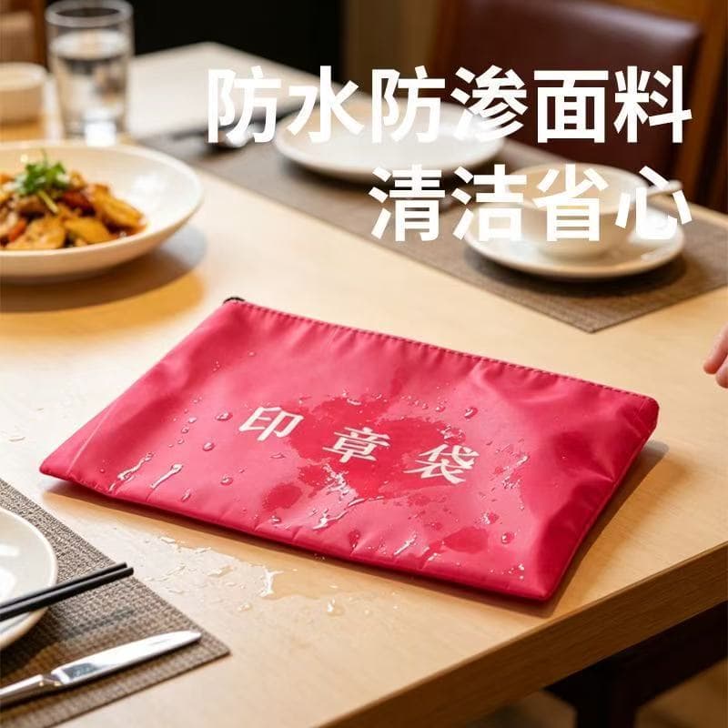 Factory spot office storage bag seal bag waterproof waterproof accounting seal teacher bank special packaging bag