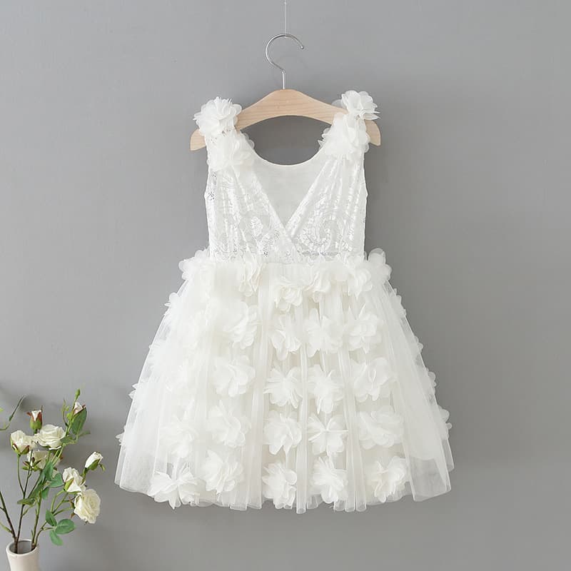 2026 Summer Children's Dress Flower Children's Dress Dress Children's Day Performance Costume Girls High-end Flower Girl Princess Dress