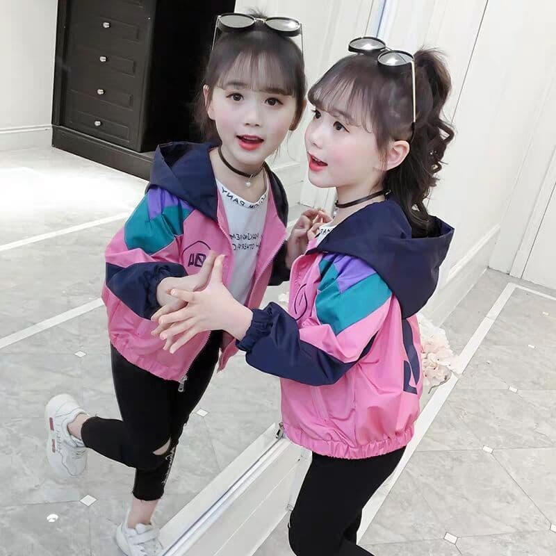 Girls' Jacket 2025 Spring New Korean Style Kids Stain-Resistant Trendy Mid-Large Child Spring Autumn Coat Top