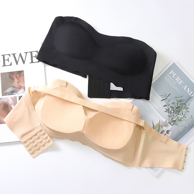 Wireless Invisible Bra Thin Women's Underwear Anti-slip Sexy Back Wrap Chest Stick on Bra Full Cup Nylon Fabric No Shoulder Strap