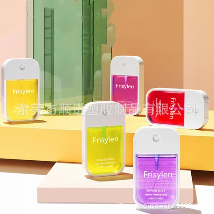 Hot Selling 45ml Portable Apple Card Disinfectant, Multi-Scent Sterilizing Hand Sanitizer Spray, Direct Factory Source