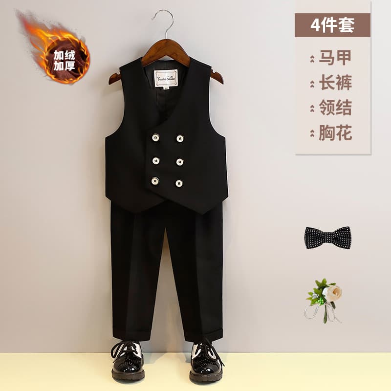 Boys' Suit Set 2023 Spring Kids Photography Runway Suit Toddler Flower Boy Wedding Banquet Performance Costume
