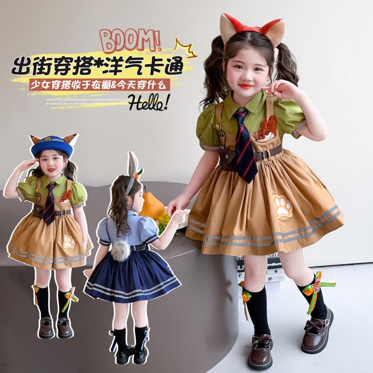 Girls' Two-Piece Dress 2026 Summer New Children's Lolita Princess Dress Birthday Party Gown