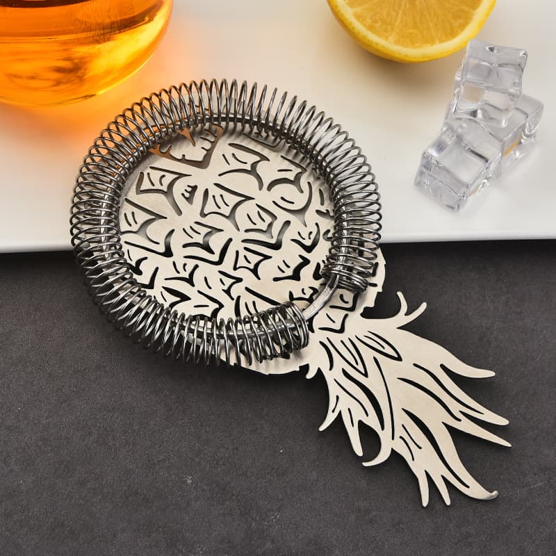 304 stainless steel pineapple ice strainer cocktail bartending tool ice separator filter ice strainer wine filter