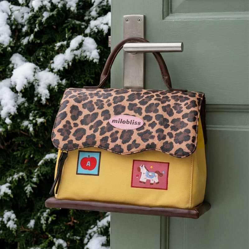 Little Horse Tapi Small House Leather Waterproof Cosmetic Bag Gift Large Capacity Storage Bag Camera Bag Handbag