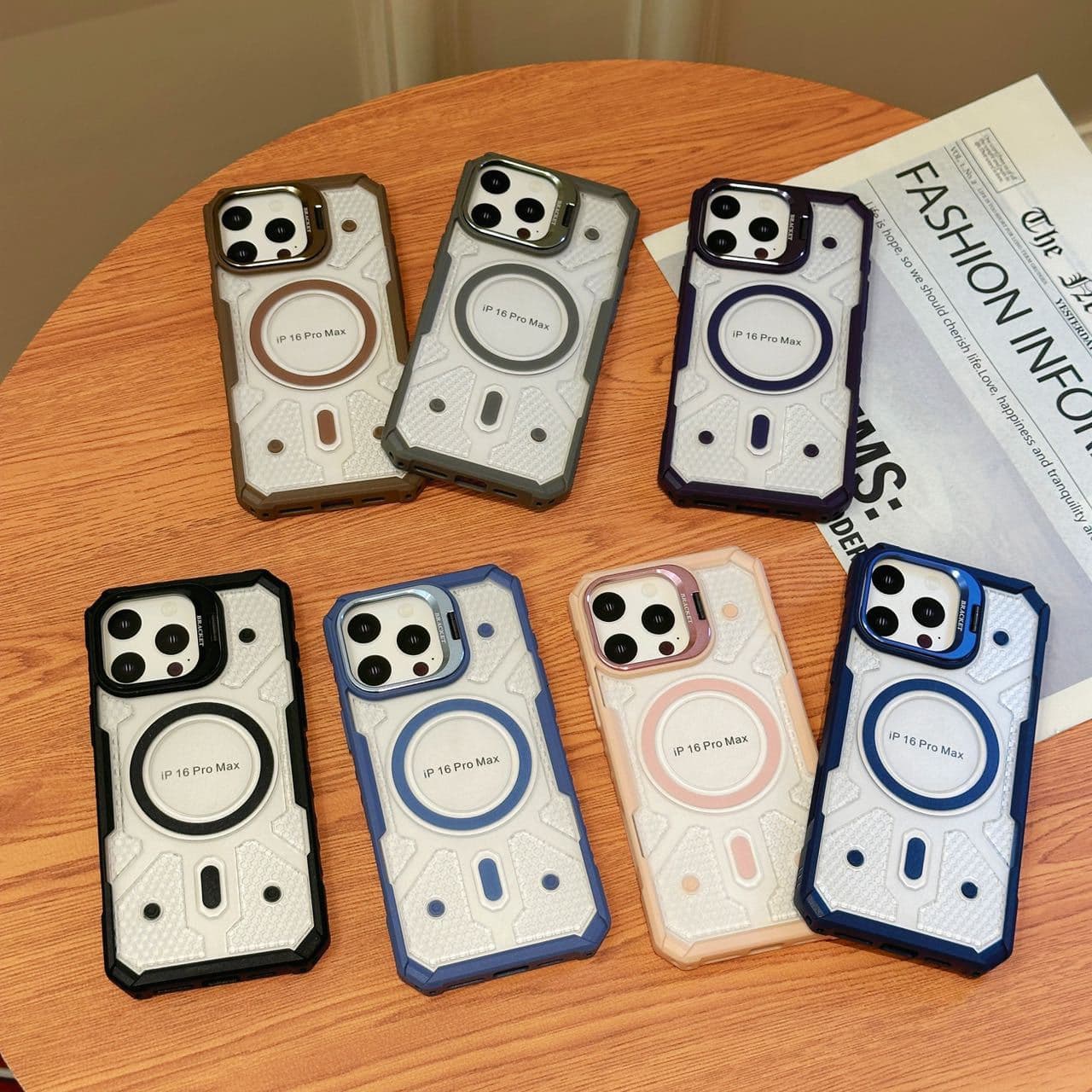 Compatible Bracket for Apple 17 Metal iPhone 16 Pro Max Magnetic Ins Amazon Phone Case 15 Plus Cover