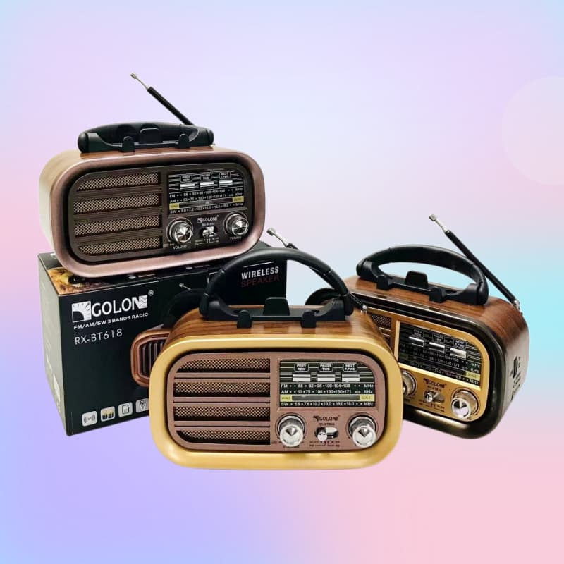 Cross-border Hot-selling Wireless TF Card Bluetooth Small Speaker Wholesale Portable Outdoor Multi-band Nostalgic Retro Radio
