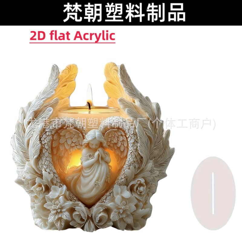 Cross-border Hot Selling Flat Acrylic Stand Mother's Day Gift Home Restaurant Tabletop Flower Bouquet Decorative Ornament