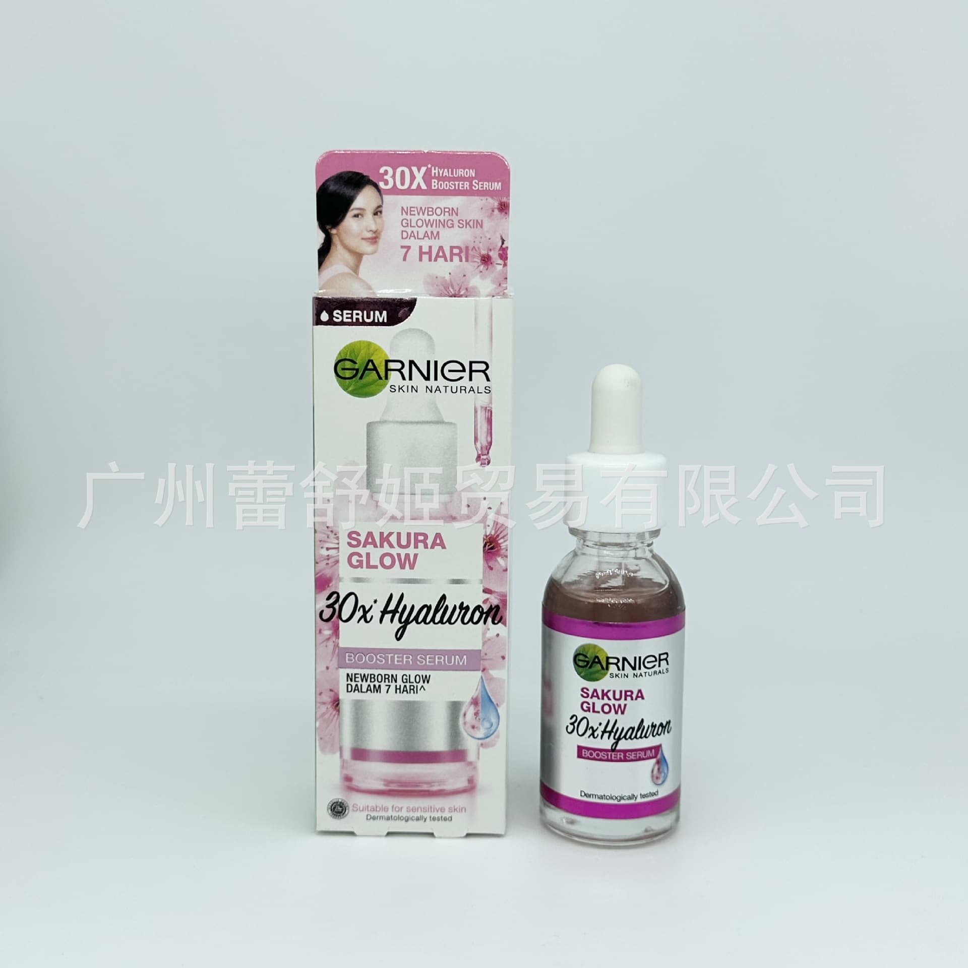 Thai Garnier Sakura Essence for Skin Rejuvenation, Niacinamide to Brighten Skin Tone and Fade Acne Marks, 30ml Hyaluronic Acid