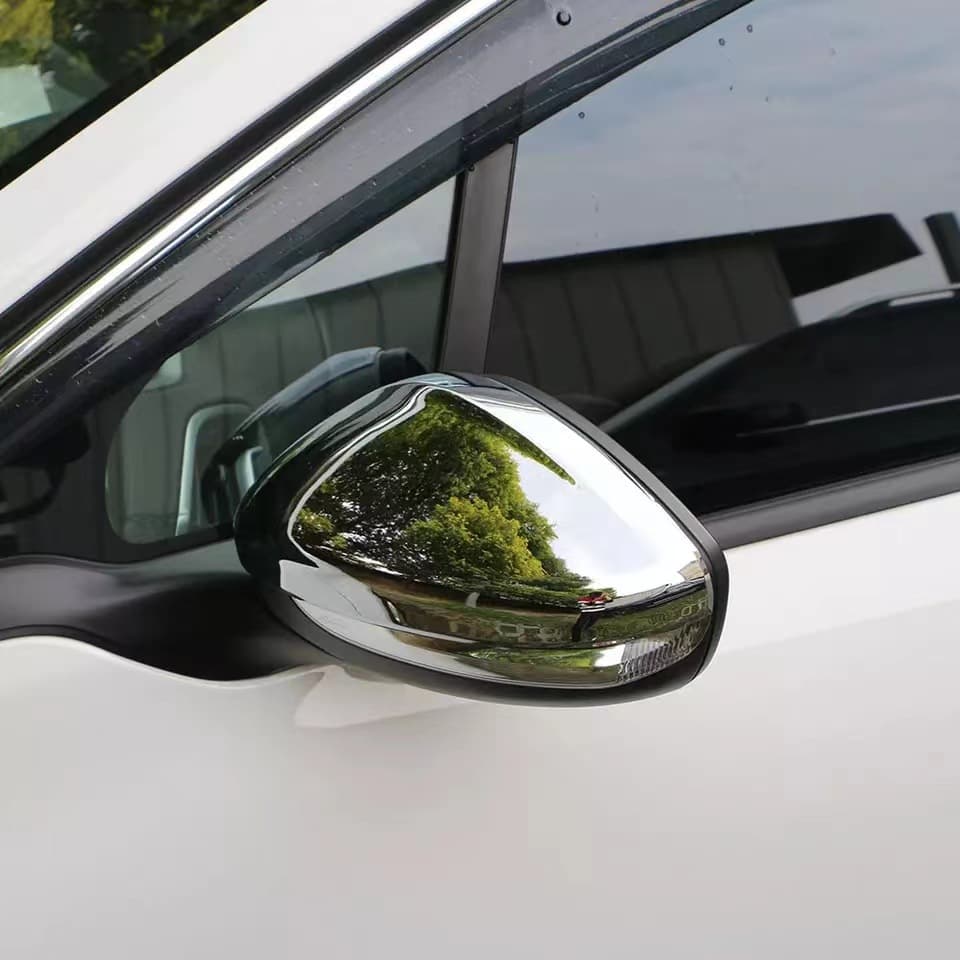 Retrofitted Carbon Fiber Patterned Rearview Mirror Cover Coated with ABS Material Suitable for Peugeot 208 301 2008 Models