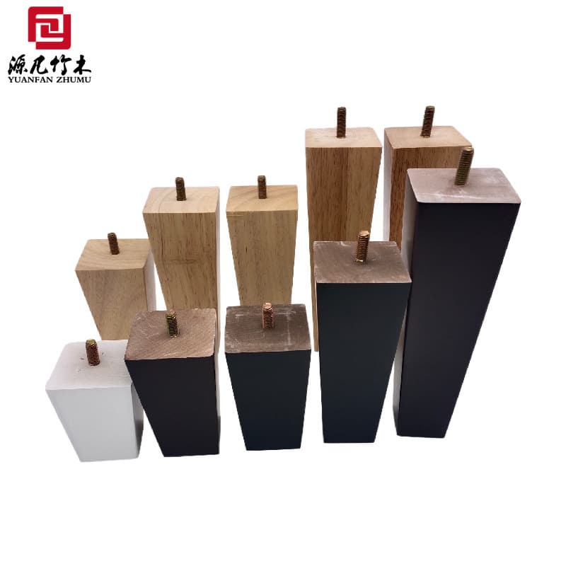 Solid Wood Leg Accessories Table Legs Square Furniture Legs Flat Bed Legs Wooden Legs Angled Legs Cabinet Legs Chair Sofa Legs