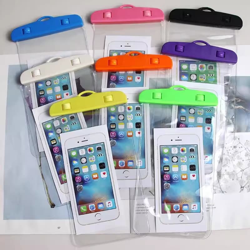 Touchscreen Waterproof Phone Pouch for Swimming, Rafting, Diving, Hot Springs, Beach Snorkeling, Transparent Waterproof Phone Case