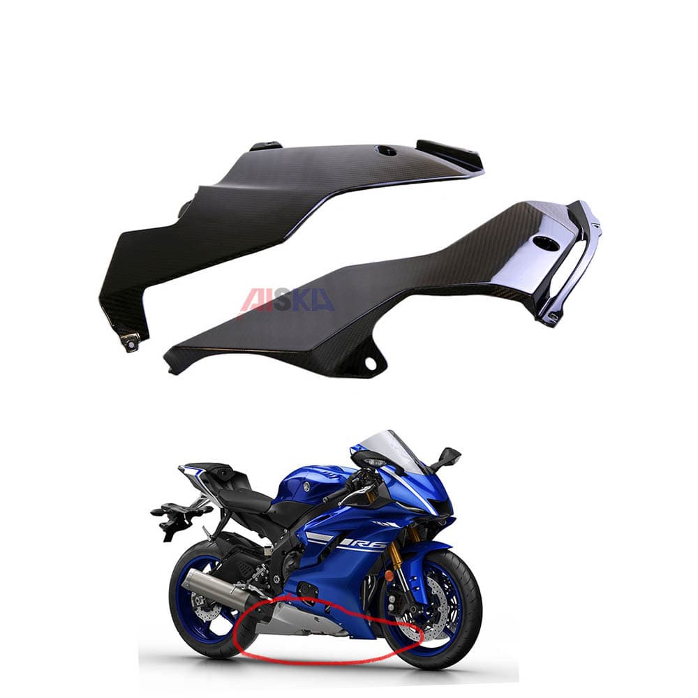Carbon Fiber Side Panel Cover for YAMAHA R6 Motorcycle Modification Accessories, Pure Carbon Fiber, Cross-border Wholesale
