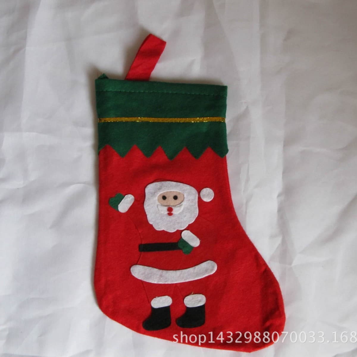 Non-Woven Christmas Stockings Santa Claus Style Christmas Decoration Hanging Ornaments Holiday Gifts Candy Gift Bags Factory Direct Sales