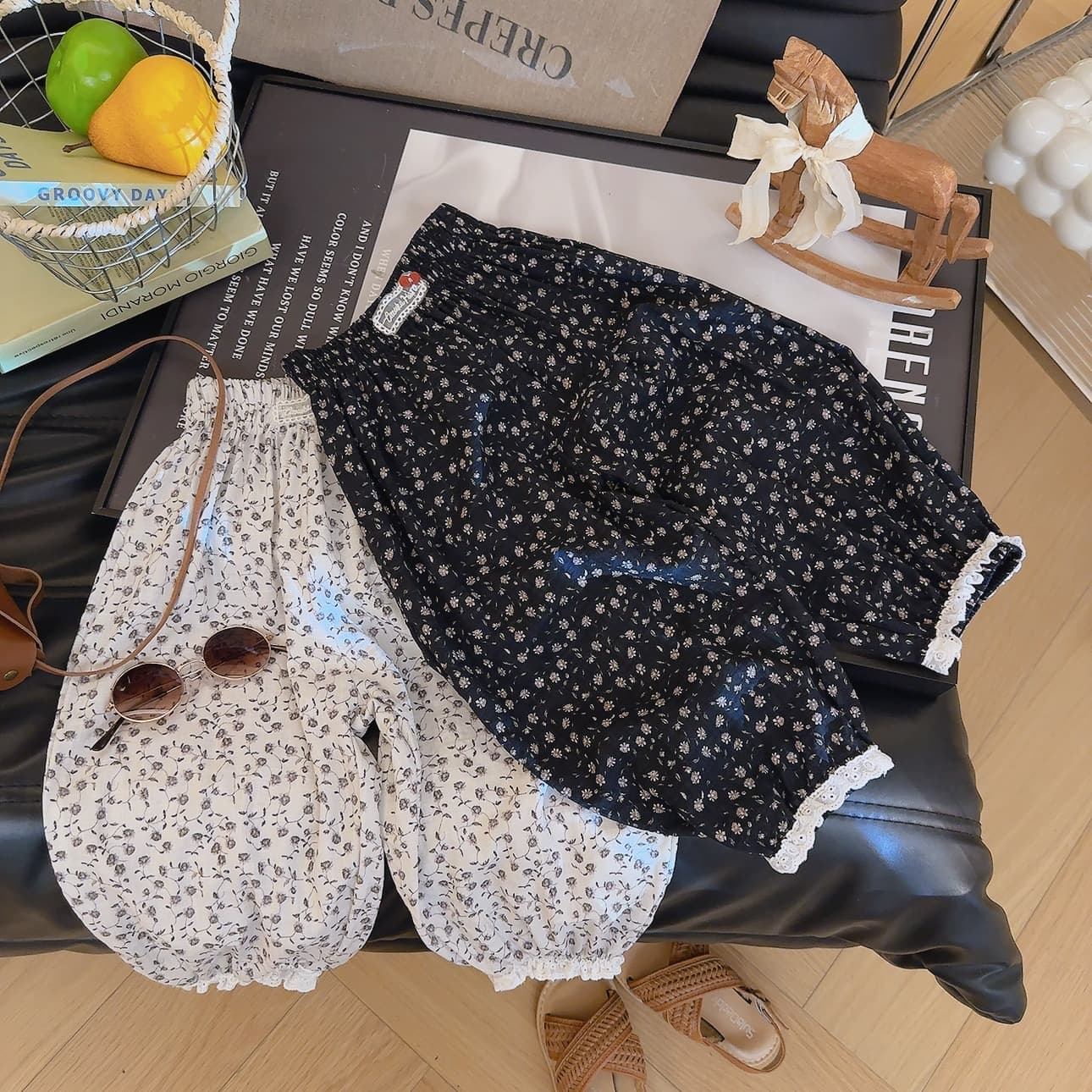 [Mosquito-Repellent Pants] 2026 Girls' Summer Forest Floral Mosquito-Repellent Pants, Versatile: Bloomers
