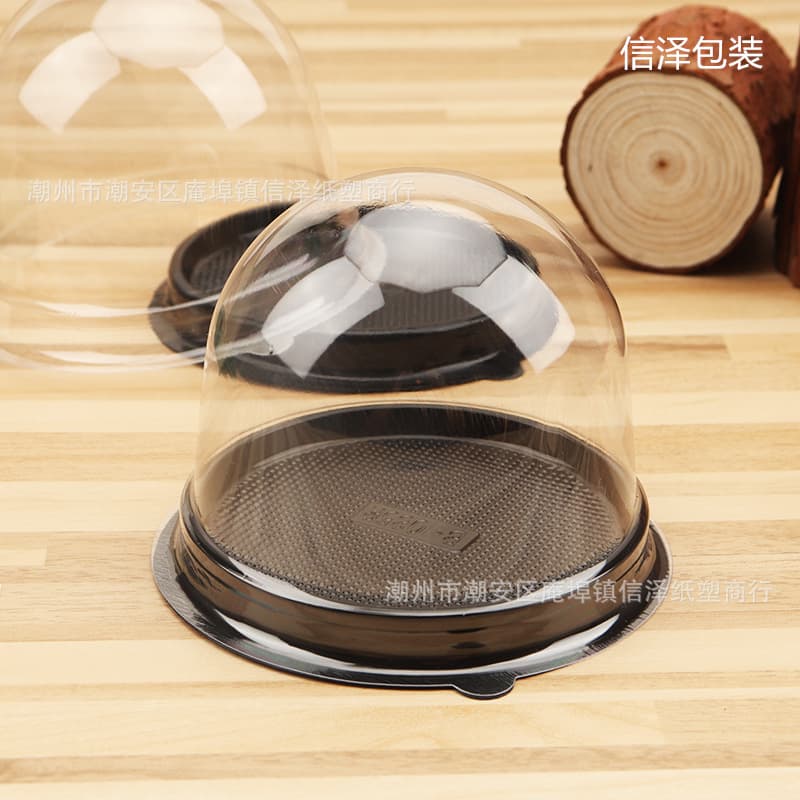 2-Inch Round Mini Dessert Mousse Cake Christmas Eve Apple Mousse Thickened Takeout Box Christmas Mousse Packaging Box
