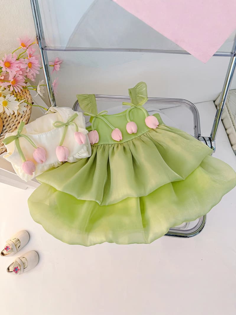 Baby Summer Clothes Thin Newborn Girl Princess Romper Suspender Summer Dress Toddler Fashion Dress