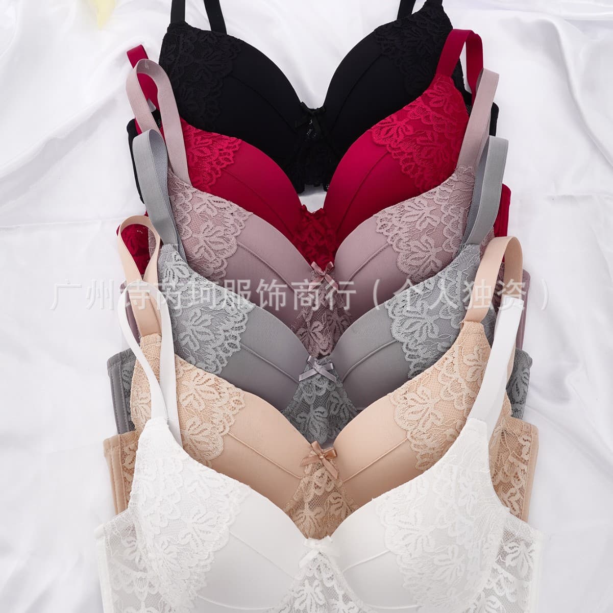 2025 Cross-border Underwire Bra French Lace Push-up Adjustable Hand Cup OZON Amazon Foreign Trade Underwear