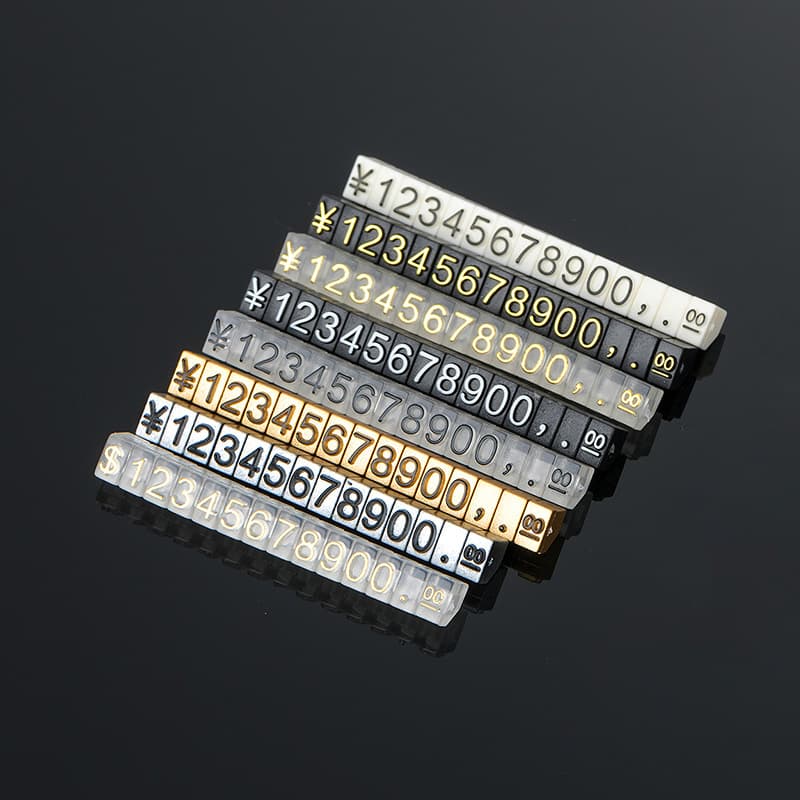 KJ Clock Digital Price Tag Metal Price Tag Jewelry Perfume Cosmetic Price Tag Factory Supply