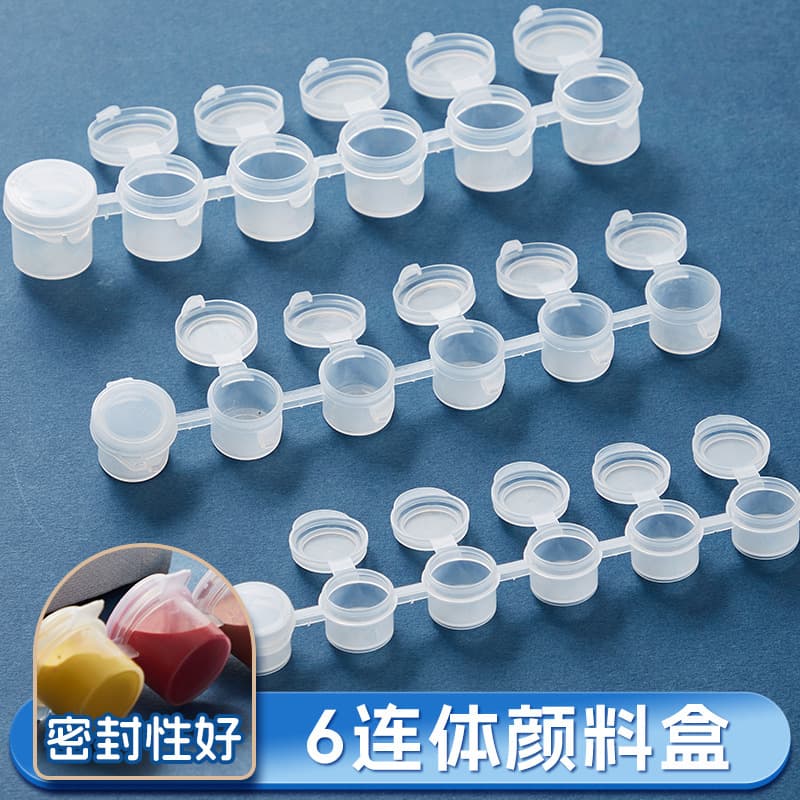 Factory Wholesale 5ml 6-Color Glass Paint Strip, Kids Watercolor Painting Pigment, Art DIY Painting Supplies