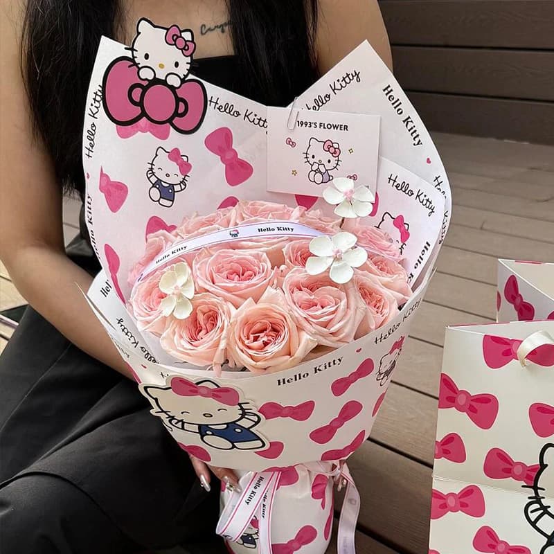 Children's Day Hello Kitty immortal bouquet Hello Kitty bouquet Graduation Day gift for girlfriend and best friend