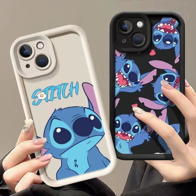 Stitch anime design compatible with iPhone 17, iPhone 15 Pro Max/14/13, new iPhone 16 Pro/11/7/8