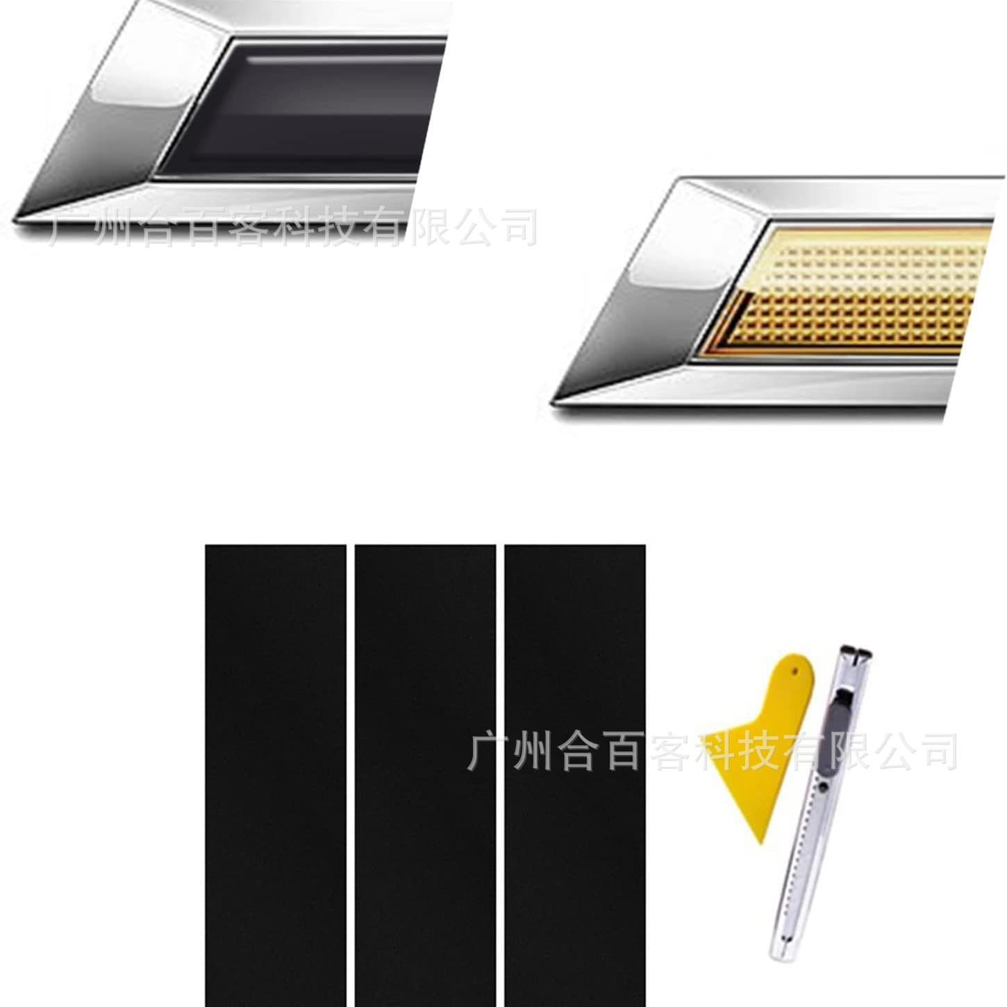 Suitable for Chevrolet Bowtie Emblem Sticker Cut DIY Application 3-Piece Set Amazon Hot-selling Car Sticker