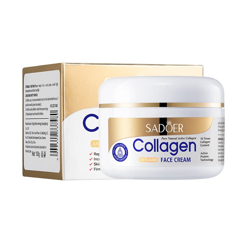 Cross-border Trade SADOER Collagen Face Cream Skin Moisturizing Gentle Collagen Skincare Series All English Cosmetics