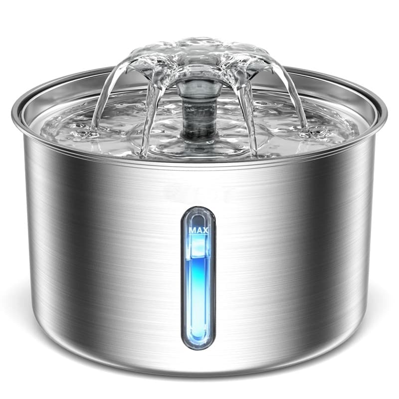 New Stainless Steel Pet Water Dispenser Cat Fountain Automatic Drinking Fountain Cat Drinking Water Smart Pet Products Manufacturer