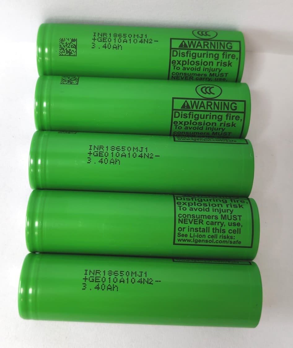 New Original Grade A LG18650MJ1 MH1 Lithium Battery Cell 3.7V 3500mAh 3C High Drain 18650 Lithium Battery
