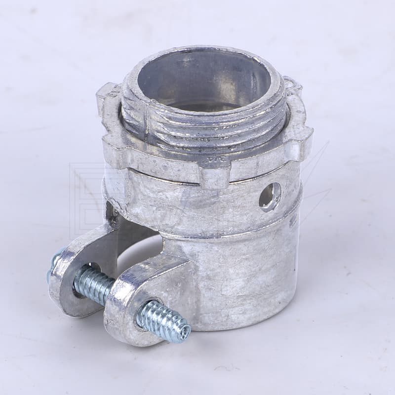 American Standard Metal Flexible Conduit Fitting Compression Connector Male Thread Zinc Alloy Connector UL Listed