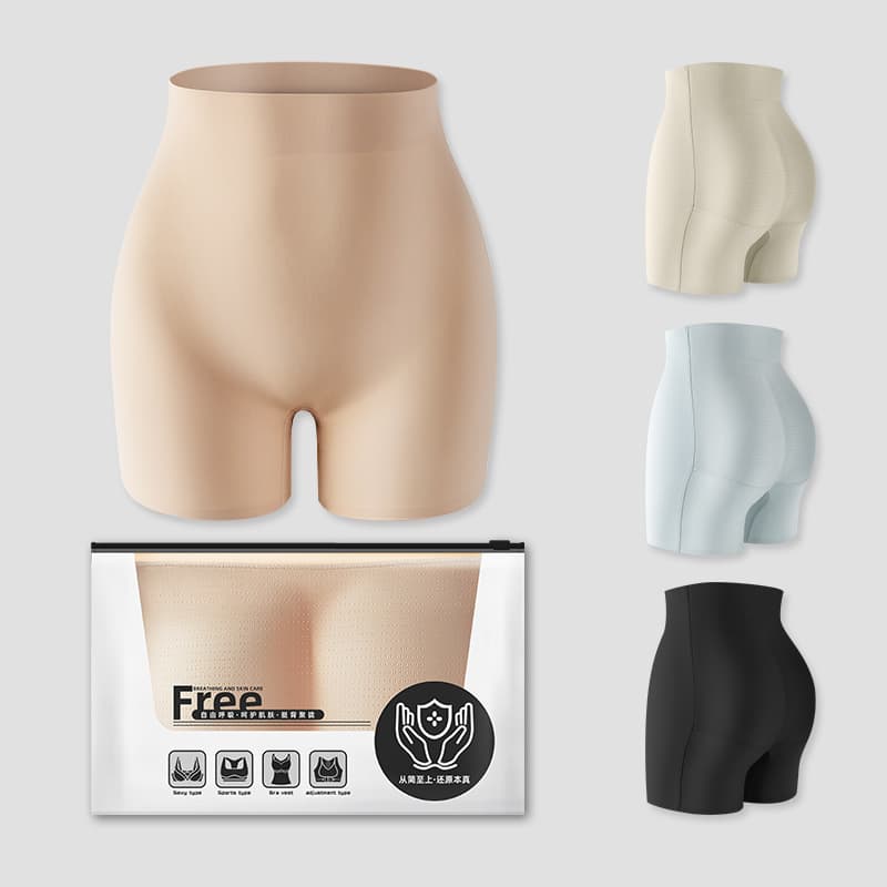 Thin Butt Enhancer Live Stream Hit Honeycomb Breathable Latex Pad Lifting Pants Fake Butt Peach Butt Shorts for Women