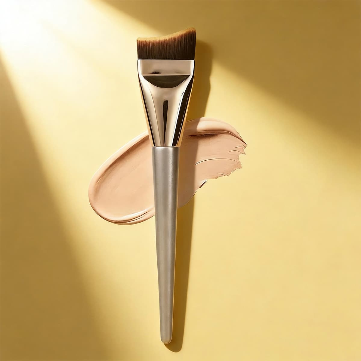 One-word foundation brush, ultra-thin powder brush, makeup brush, non-eating powder, traceless liquid foundation brush, makeup tool, concealer brush