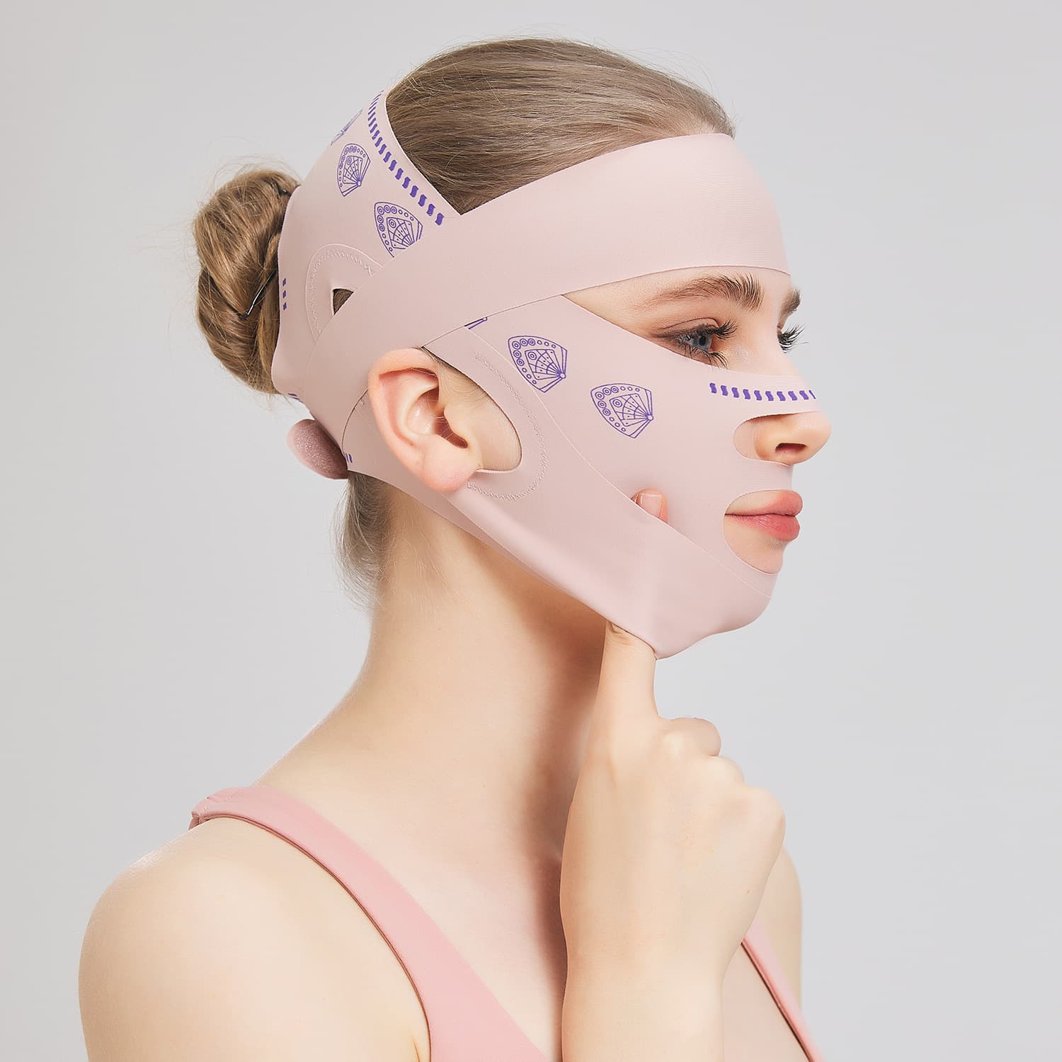 Face Lifting Bandage for Double Chin, Masseter Muscle, V-Shape Face, New Upgraded Device, Jaw Support, V-Shape Face Tool