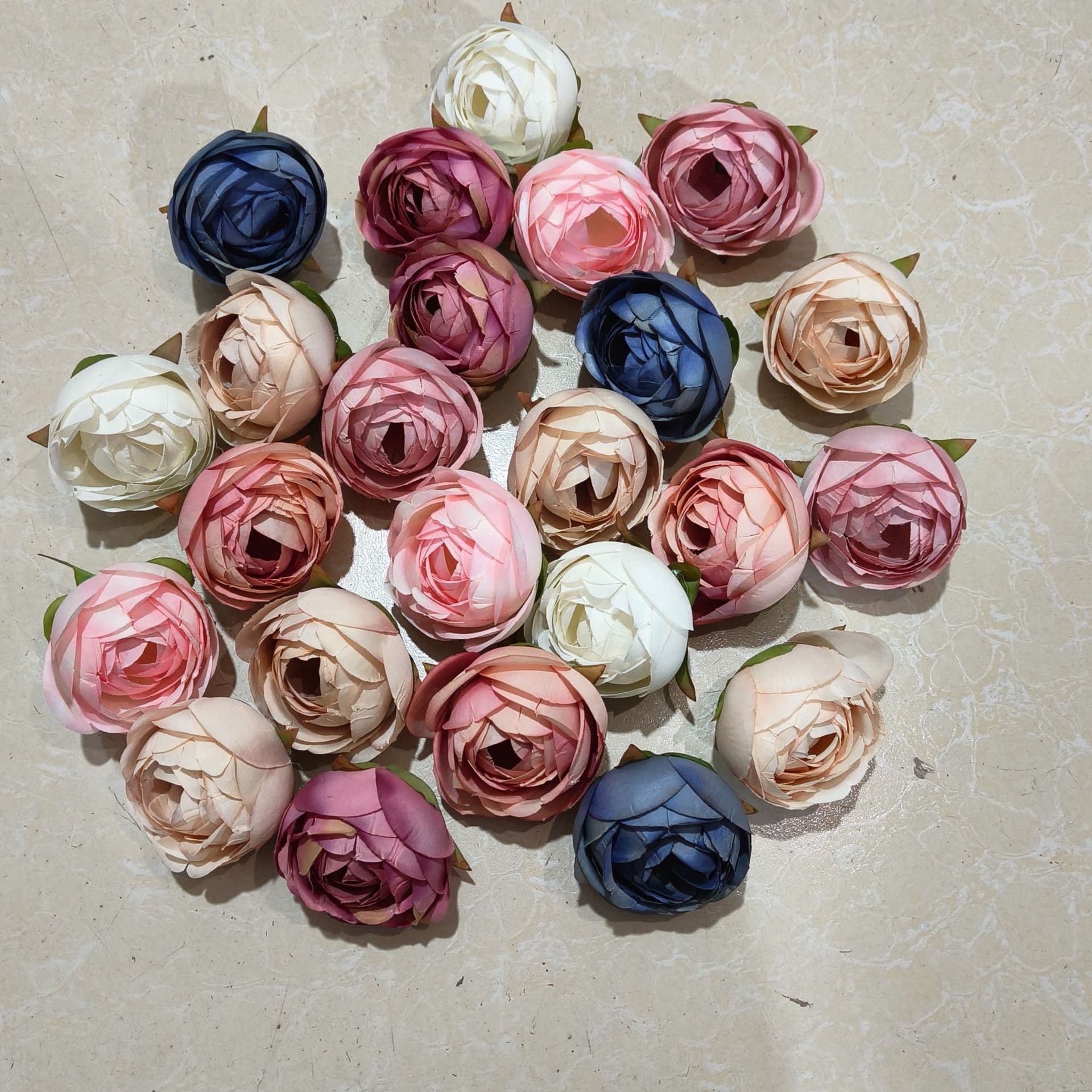 Cross-border new product simulation wedding hotel set Valentine's Day decoration photography background wall DIY handmade rose head