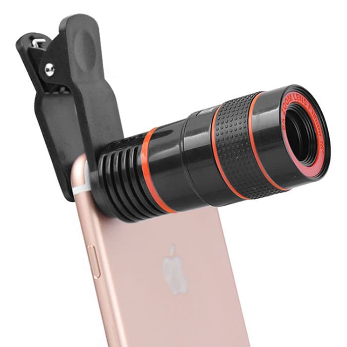 Factory Wholesale New 8x18 High-Power HD Phone Telescope Lens Universal External Clip for Photography