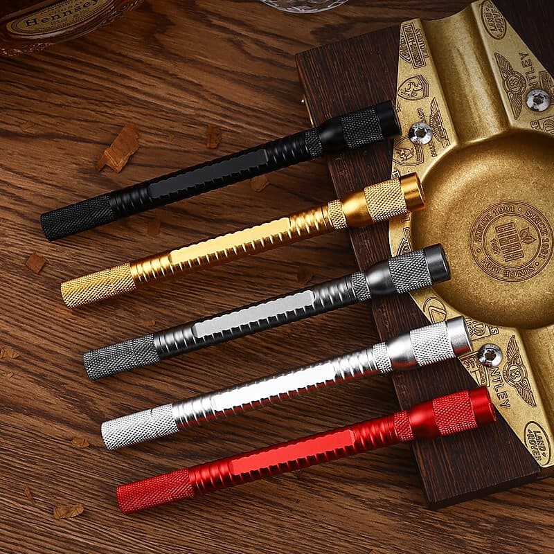 Cigar Piercing Tool 4-in-1 Ash Holder Piercing Drill In Stock Cigar Venting Needle Cigar Piercer Direct Sales Smoke Drill