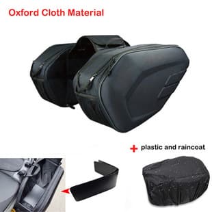 Motorcycle Saddle Bag Riding Tail Bag Waterproof Side Bag Helmet Storage Multifunctional Hard Shell Travel Bag