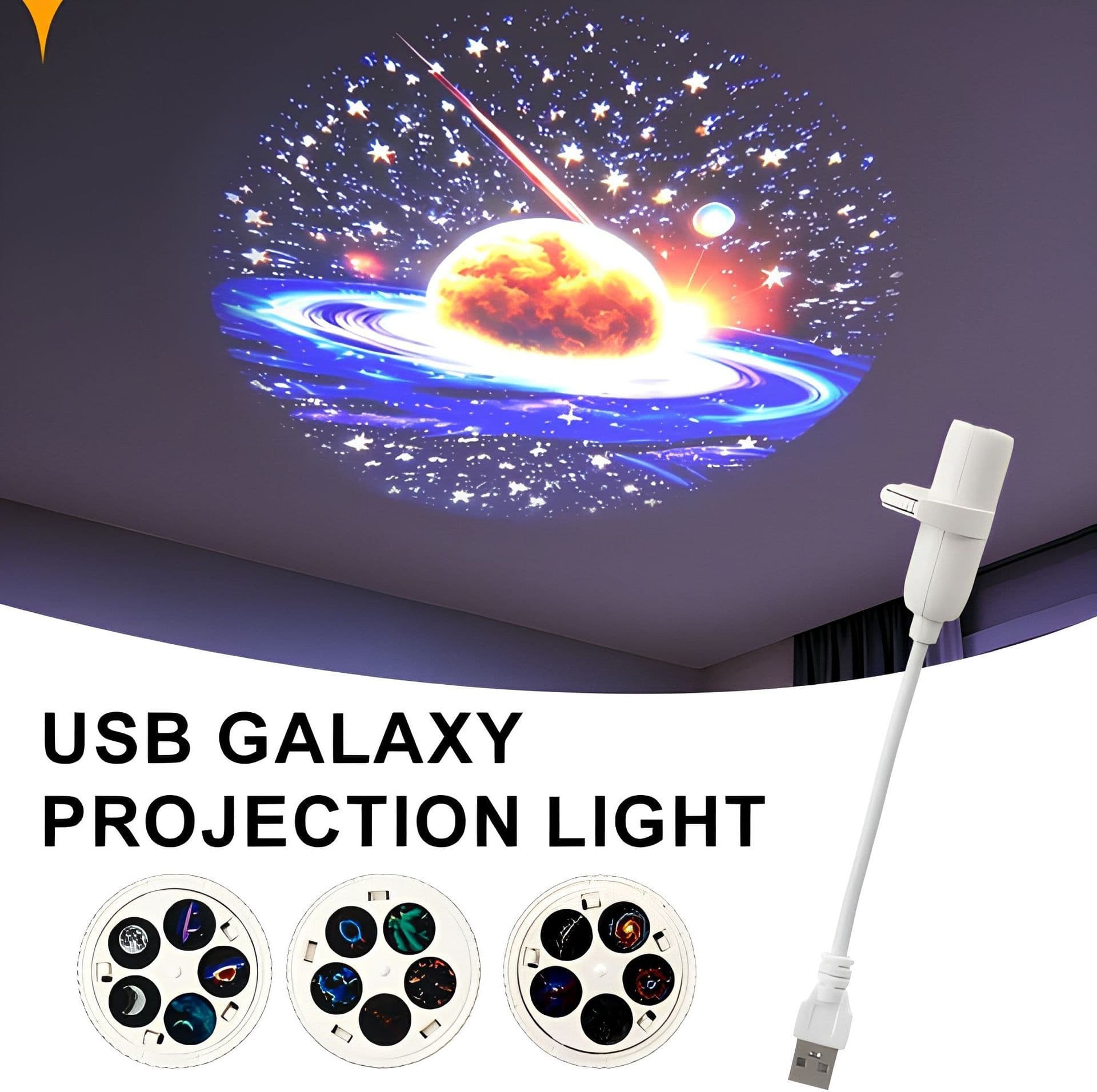 Amazon Wholesale Film Starry Sky Lamp LED Night Light Trending Internet Celebrity Starry Ceiling Projection Lamp USB Ambient Light