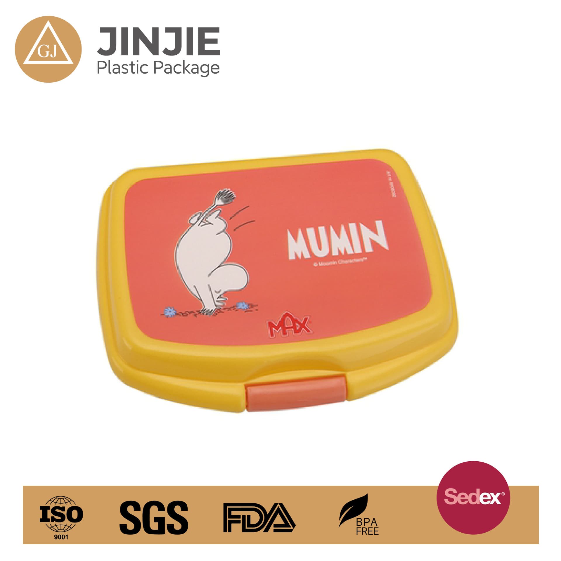 WOW Customizable In-Mold Label Kids Picnic Box PP Lunch Box Plastic Food Container Food-Grade Cartoon Pattern Lunchbox