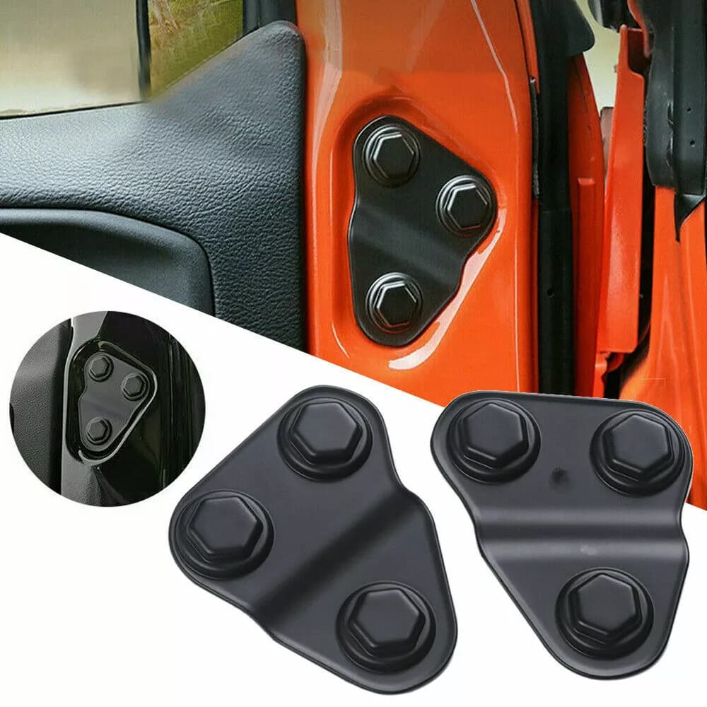 Door Lock Cover Screw Protector Decoration Trim Compatible with 2018-2021 Jeep Wrangler JL JT Gladiator