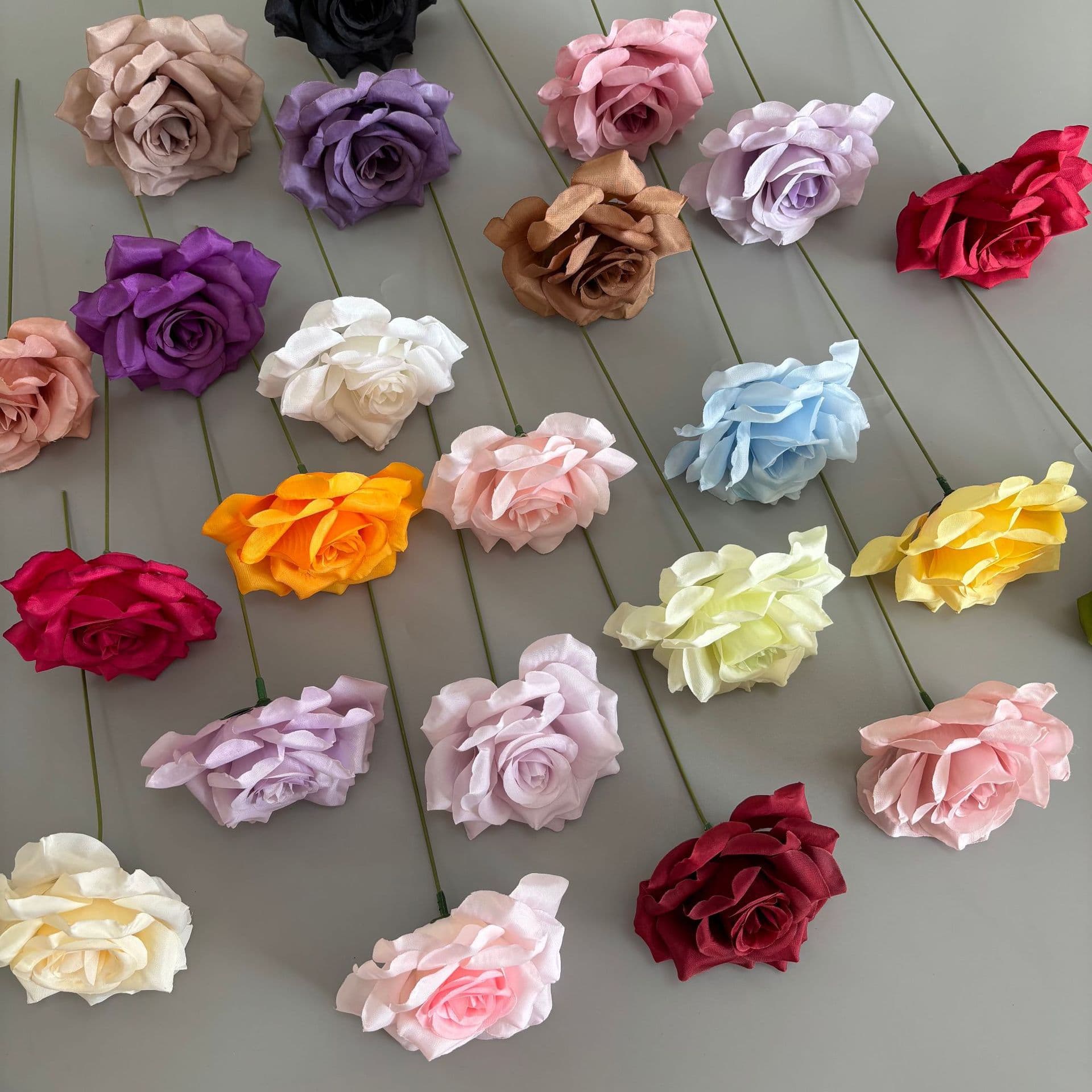 Rose ball flower arrangement flower material, single diamond rose, wedding artificial flower, artificial flower, rose waterfall