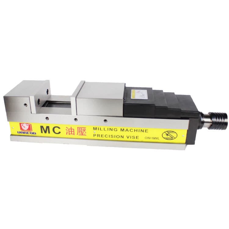 Precision hydraulic vise CNC machining center hydraulic flat jaw vise WHV100D/130D/160D angle-fixed bench vise