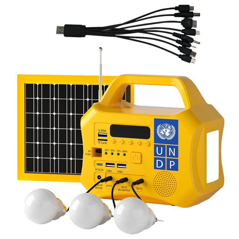 Portable outdoor small solar lighting Bluetooth home solar panel power generation system multi-function mobile power supply
