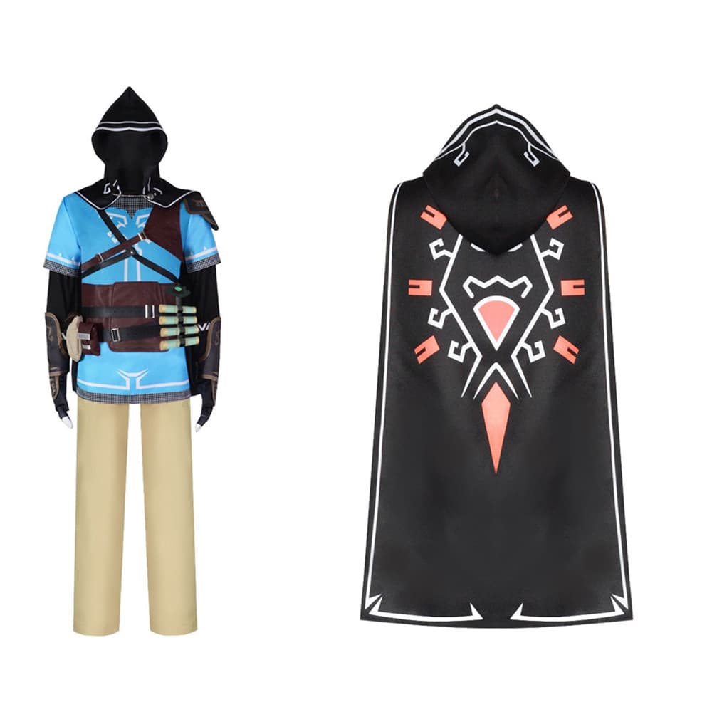 Anime Legend of Zelda: Tears of the Kingdom two-dimensional cos suit Link top cloak Halloween comic exhibition suit