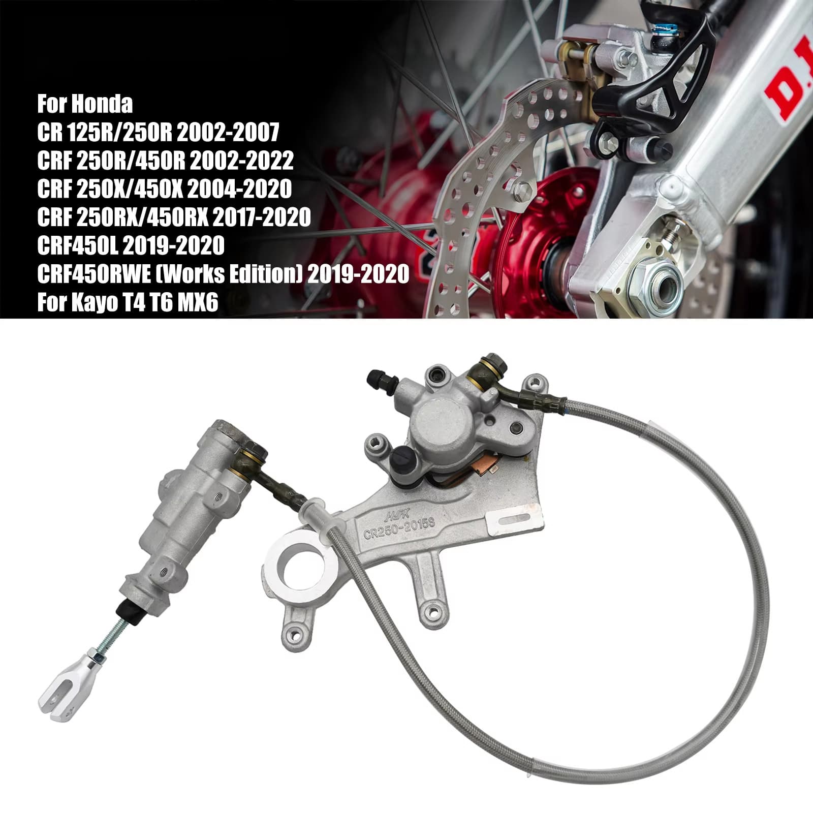 Off-road motorcycle rear brake pump CR125R CR250R CRF450R modified accessories cross-border