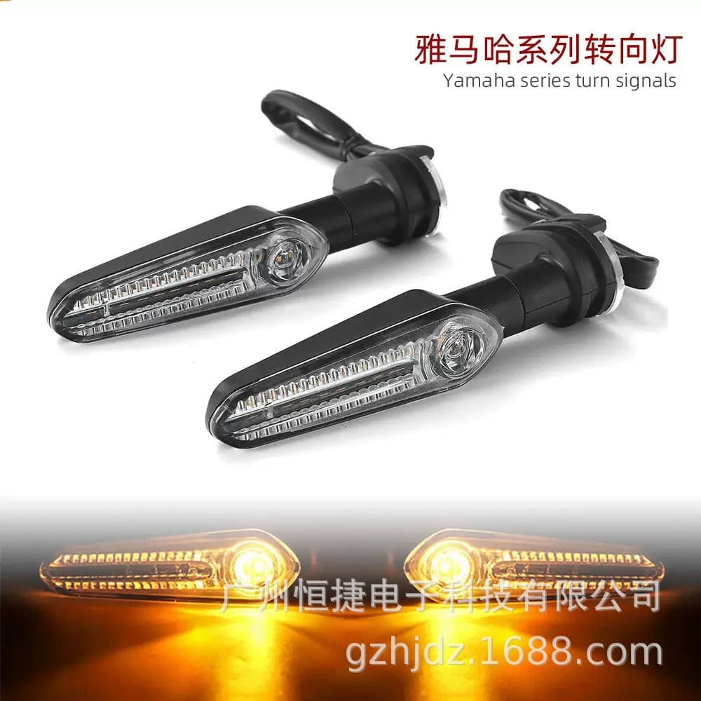 Motorcycle Turn Signal Light Compatible with Kawasaki ER6N Turn Signal, Ninja 400 Motorcycle 12V LED Turn Signal Light