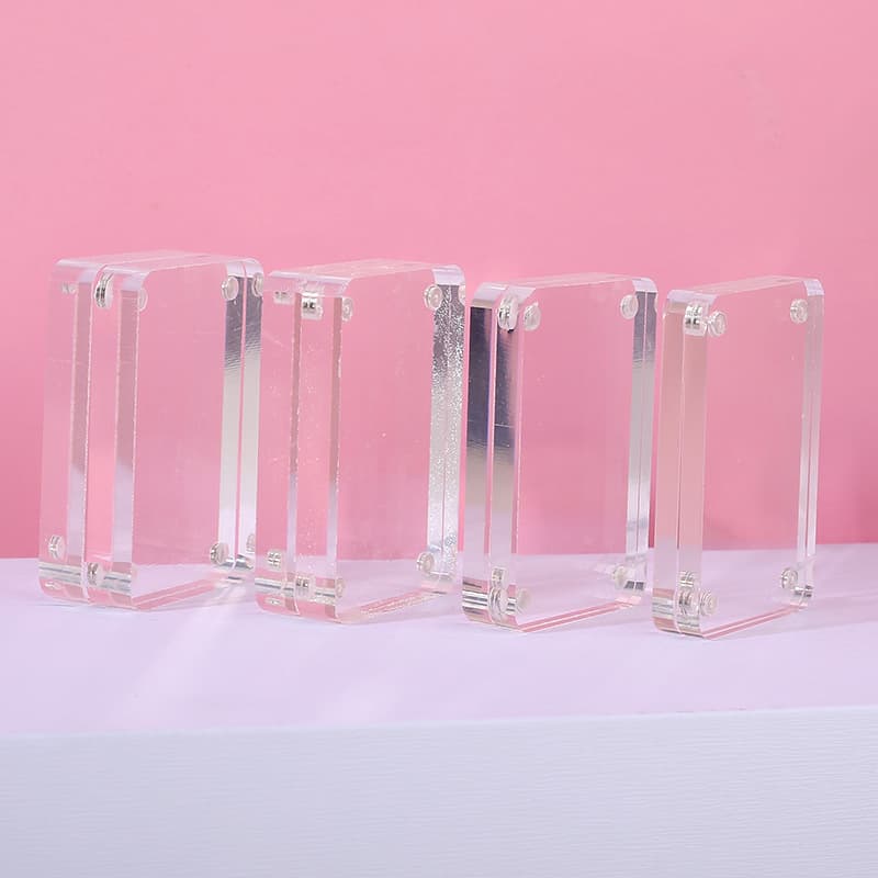 In Stock Acrylic Card Bricks Magnetic Desktop Standee Grg Card DIY Journal High-Definition Transparent Mahjong Grg Card Disc Bricks Wholesale