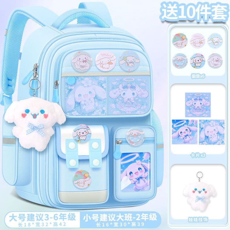 New Student Backpack for Grades 1-6, Children's Spine-Friendly Lightweight Large-Capacity Backpack, Factory Wholesale